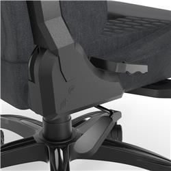 CORSAIR TC100 Fabric Gaming Chair, Relaxed Fit, Black/Grey