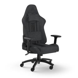 CORSAIR TC100 Fabric Gaming Chair, Relaxed Fit, Black/Grey