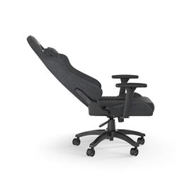 CORSAIR TC100 Fabric Gaming Chair, Relaxed Fit, Black/Grey
