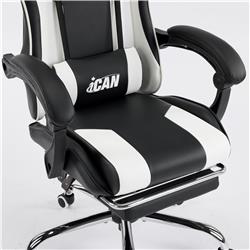 iCAN G-0847BW Ergonomic Gaming Chair Black