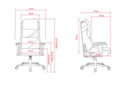 iCAN 9891 Fauteuil Gaming en Cuir PU, Bleu
