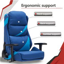 iCAN 9891 Fauteuil Gaming en Cuir PU, Bleu