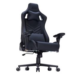 iCAN 97031 Fauteuil Gaming en Cuir PU avec Accoudoirs 6D, Noir