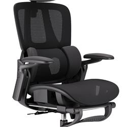 Chaise de bureau ergonomique iCAN E21-BK en maille spéciale