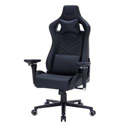 iCAN 97031 Fauteuil Gaming en Cuir PU avec Accoudoirs 6D, Noir
