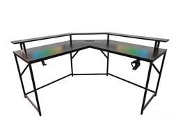 iCAN GMD-0714 57-inch Large-Sized L-Shaped Corner Gaming Table