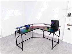 iCAN GMD-0714 57-inch Large-Sized L-Shaped Corner Gaming Table