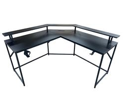 iCAN GMD-0714 57-inch Large-Sized L-Shaped Corner Gaming Table