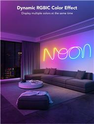 Kingunion 9.8ft LED RGB Neon Rope Lights, Remote Control.