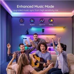 Kingunion 16.4ft RGB+IC LED Strip Lights, Remote Control.