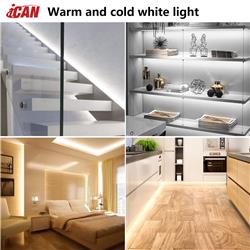 Bandes lumineuses LED iCAN RGBICW de 16,4 pieds, contrôle par application, synchronisation musicale.
