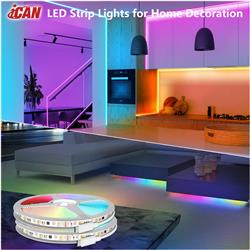 iCAN RGBICW LED 32.8ft Strip Lights, App Control, Music Sync.