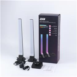 iCAN RGB+IC LED Gaming Light Bars with Smart Controller, Music Sync.
