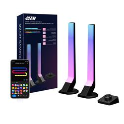 iCAN RGB+IC LED Gaming Light Bars with Smart Controller, Music Sync.