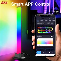 iCAN RGB+IC Smart LED Light Bars, 16 Million Colors, Music Sync.(Open Box)