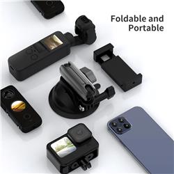 Support à ventouse pour appareil photo TELESIN en alliage d'aluminium