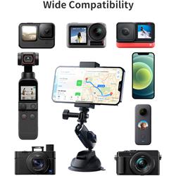 Support à ventouse pour appareil photo TELESIN en alliage d'aluminium