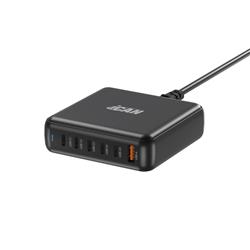 PDT-007 200W 6-Port GaN Slim Wall Charger with 5 USB-C and 1 USB-A