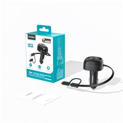 Choetech Chargeur de voiture 75 W à 2 ports avec câble extensible(Open Box)