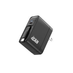 40W USB-C GaN PD Wall Charger with 2.6ft/80cm Type-C Retractable Cable