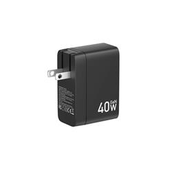 40W USB-C GaN PD Wall Charger with 2.6ft/80cm Type-C Retractable Cable
