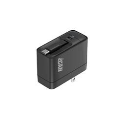 40W USB-C GaN PD Wall Charger with 2.6ft/80cm Type-C Retractable Cable