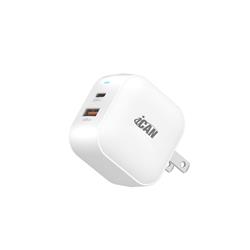 iCAN 40W Dual Ports Fast Wall Charger with USB-A and USB-C