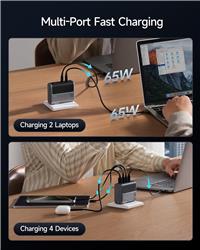 CUKTECH Chargeur mural GaN 140 W à 4 ports