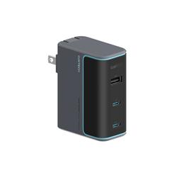 CUKTECH 100W 3-Port GaN Wall Charger with 5 Ft 240W Cable
