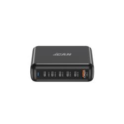 PDT-007 200W 6-Port GaN Slim Wall Charger with 5 USB-C and 1 USB-A