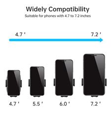 Choetech Oval Universal Cell Phone Car Mount, Black(Open Box)