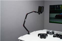 Support de micro compact et réglable iCAN avec bras en ciseaux et suspension