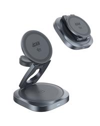iCAN 25W 3-in-1 QI2.2 Magnetic Foldable Wireless Charger