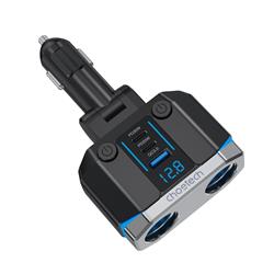 Choetech Chargeur de voiture répartiteur allume-cigare 3 ports 45W