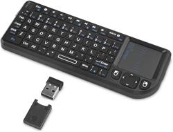 Clavier rétroéclairé sans fil Rii Mini X1Plus avec trackpad et télécom