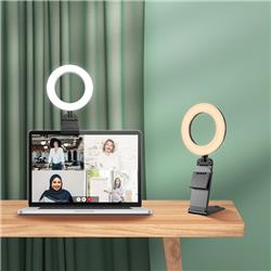 iCAN 5" Portable Mini LED Selfie Ring Light，3 Color Modes