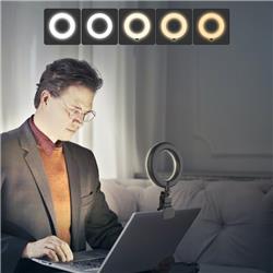 iCAN 5'' Adjustable Selfie Ring Light with Clip，5 Color Modes(Open Box)