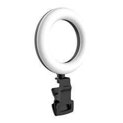 iCAN 5'' Adjustable Selfie Ring Light with Clip，5 Color Modes(Open Box)