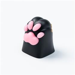Keychron Silicone Kitty Paw Aluminum Alloy Artisan Keycap-Black