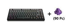 ARMOURY Keyboard - Black + Akko Lavender Pro Switches