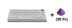 ARMOURY Clavier - Blanc + Akko Interrupteurs Lavender Pro