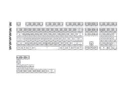 GAOXD Magic Finger PC Silk Screen ASA Profile Keycaps