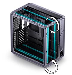 JONSBO BO400 ATX Computer Case， Aluminum Frame，High Comp PC Case