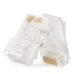 ICAN RJ45 Cat5e 50 Micron Connector Plugs 10 pcs