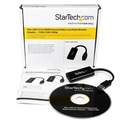STARTECH Slim USB3.0 to HDMI External Video Card Multi Monitor Adapter