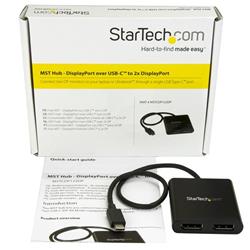 Répartiteur multi-moniteur StarTech USB-C vers DisplayPort (MSTCDP122DP)