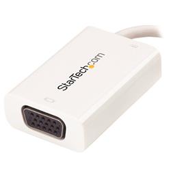 StarTech USB-C to VGA Video Adapter with USB Power Delivery - 1920 x 1200 - White (CDP2VGAUCPW)
