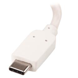 StarTech USB-C to VGA Video Adapter with USB Power Delivery - 1920 x 1200 - White (CDP2VGAUCPW)