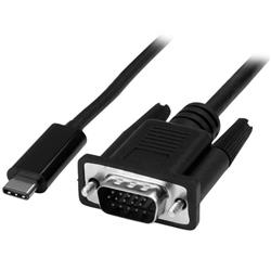 âble adaptateur StarTech USB-C vers VGA - 1 m (3 pi - 1920x1200 (CDP2VGAMM1MB) | - Réduisez l^encombrement avec un câble ada...