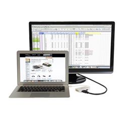 daptateur StarTech Travel A/V : Convertisseur Mini DisplayPort 3 en 1 vers VGA, DVI ou HDMI - Blanc (MDP2VGDVHDW) | - Adapta...